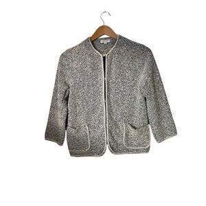 Max Studio Tweed Jacket Coat Blazer Small Sweater Boucle Knit Work Wear Preppy‎